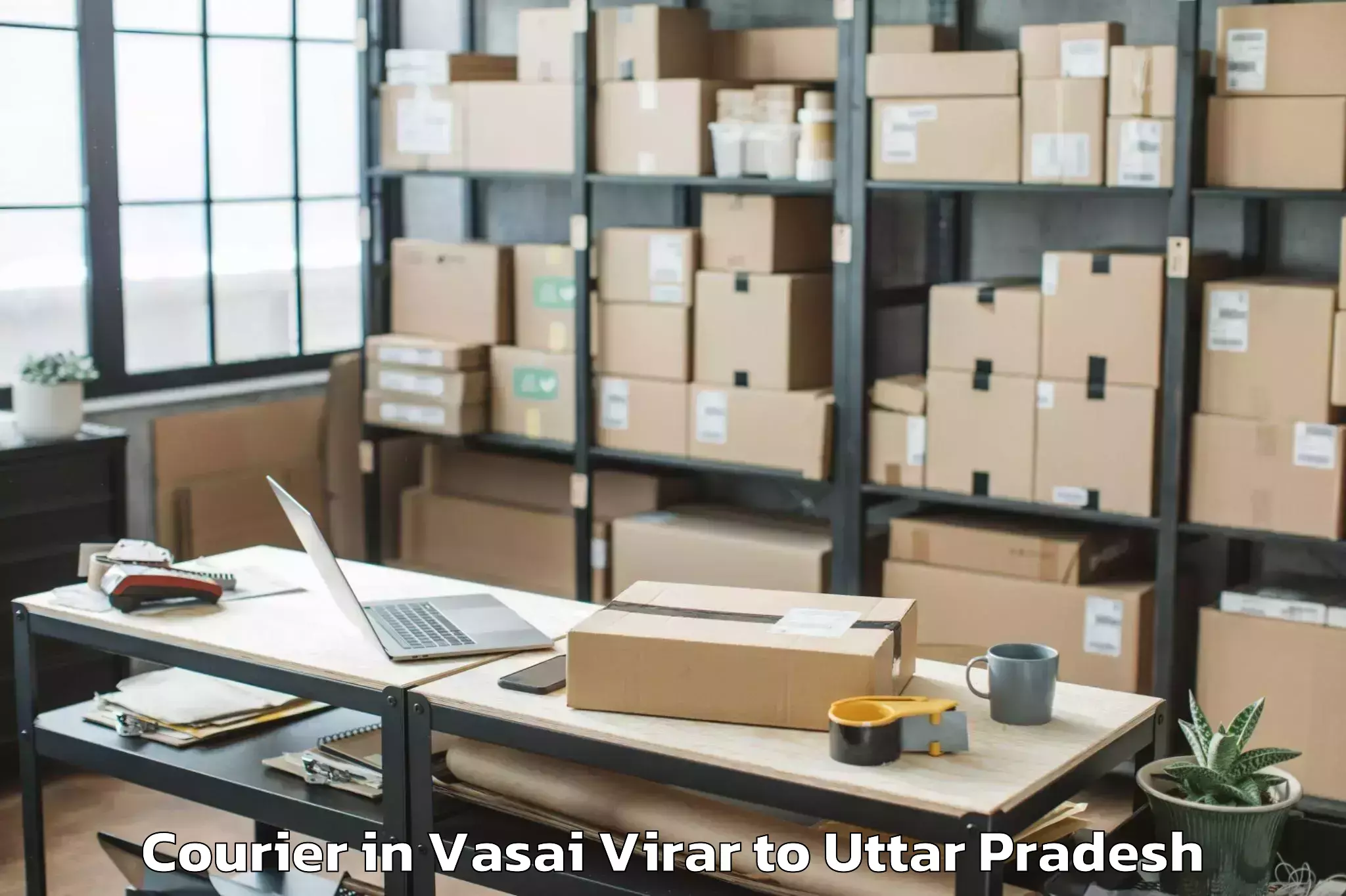 Top Vasai Virar to Manjhanpur Courier Available